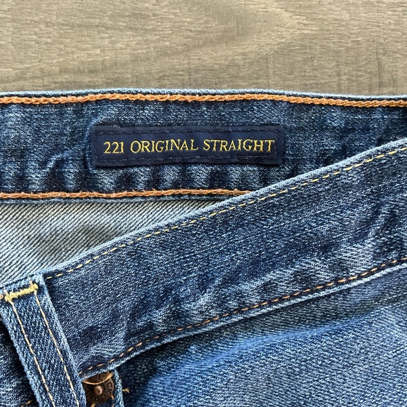 38x27 Lucky Brand 221 Straight Jeans Men’s Size Blue Denim Stretch - Picture 6 of 12